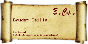 Bruder Csilla névjegykártya