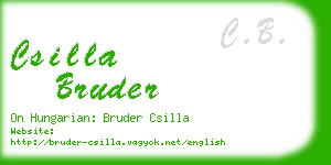 csilla bruder business card